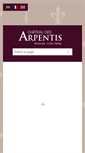 Mobile Screenshot of chateaudesarpentis.com