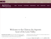 Tablet Screenshot of chateaudesarpentis.com